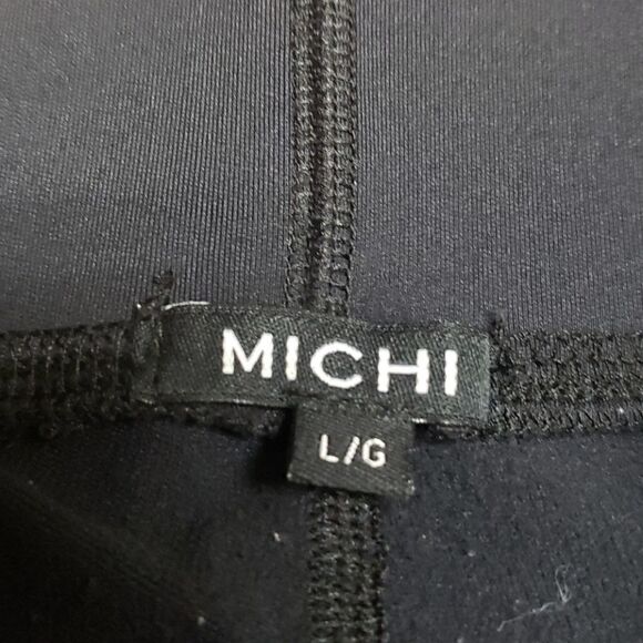 MICHI STARDUST BLACK CROPPED LEGGINGS - Picture 5 of 8